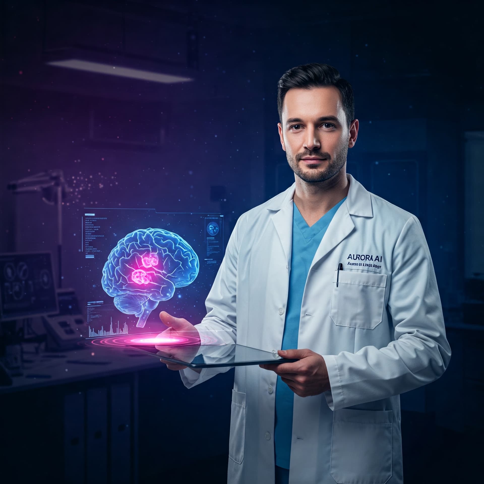 Aurora AI enhancing brain tumor and cancer detection